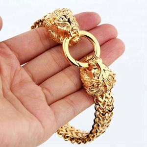 Marlary yeni en kaliteli paslanmaz çelik takı erkek aksesuar parti kaya bağlantı bilezik erkekler aslan - Product Image 4