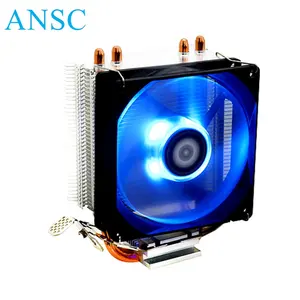 Ventilador de ar cpu, ventilador de controle de temperatura inteligente ventilador brilhante com 7 tubos de calor dc ventilador de refrigeração 92x92x25 SE-902X