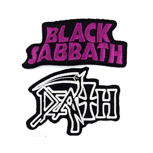 Đen Sa-bát Thư Tùy Chỉnh Đầy Màu Sắc Các Bản Vá Lỗi May Sắt Trên Thêu Patchea Vá Cho Trang Phục - Product Image 1