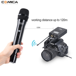 COMICA CVM-WM200B UHF 96-channels Metal <strong>Wireless</strong> <strong>Mic</strong> With Dual-transmitters and One Receiver for DSLR &amp; Camcorder - Product Image 3