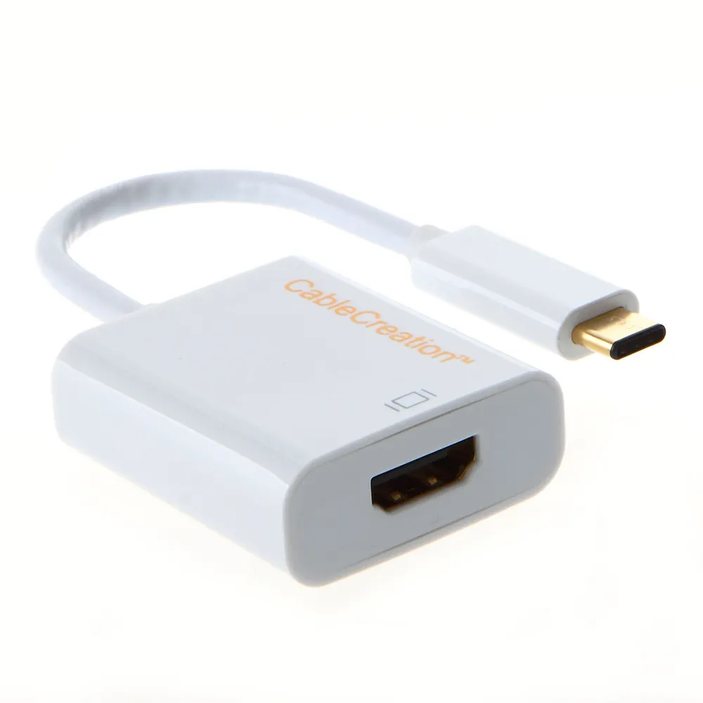 CableCreation Gold USB3.1 HDMI To USB C Adapter DP Alt Mode For Apple The New Macbook Chromebook