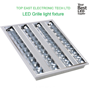 מודרני 2 x2 600x600 <span class=keywords><strong>t5</strong></span> grille Lactice אור מתאים 0.3 מ "מ עובי פלדה g13 בסיס אלומיניום פלואורסצנטי לשימוש במשרד - Product Image 2