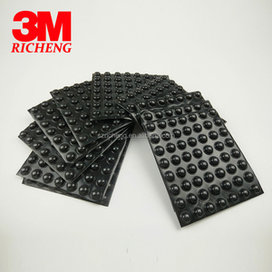 מדגם חינם שחור 3 מ 'דבק גומי מרווחי בצורת 3 מ' sj5003, 3000pcs לכל מקרה - Product Image 4