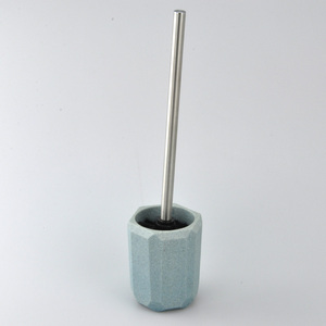 Juego de accesorios de baño de poliresina de color azul de diseño hexagonal - Product Image 2