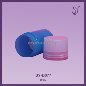 Petit pain déodorant en plastique réutilisé en plastique de 30ml sur la bouteille / récipient déodorant rond D077 - Product Image 2