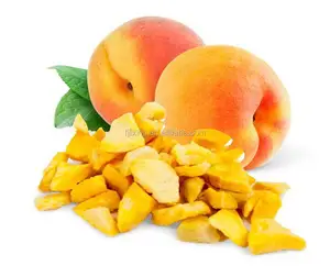 hot selling fresh fruit fresh freeze dried yellow peach dice HALAL certificated