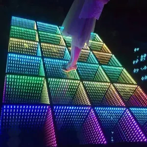 Lumière led de sol DMX, 2019 canaux, discothèque, RGB