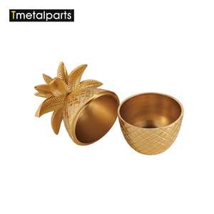 Chine Vente Chaude Antique Cuivre Ananas Seau À Glace, plaqué Grand En Aluminium En Acier Inoxydable Seau De Crème Glacée - Product Image 2