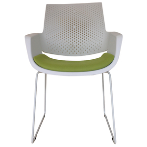 Low price <span class=keywords><strong>classic</strong></span> portable plastic shopping arced armrest office chair with metal legs - Product Image 3