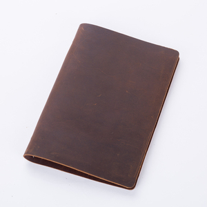 Diario de Cuero con Logotipo Grabado, Tapa de Cuero Auténtico de Vaca, Tamaño A5, Hojas Sueltas, Cuaderno de Bocetos - Product Image 1