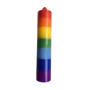 Cuore guarigione magia Chakra candele paraffina cera aromaterapia candela Relighting pilastro Lp-candela magica doppia sacra 4x20cm - Product Image 1