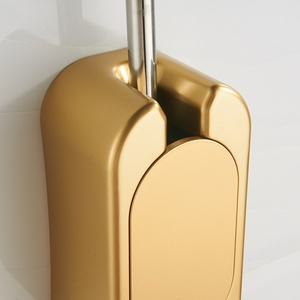 Mango decorativo <span class=keywords><strong>de</strong></span> acero inoxidable para limpieza profunda, soporte adhesivo <span class=keywords><strong>de</strong></span> plástico ABS para cepillo <span class=keywords><strong>de</strong></span> inodoro - Product Image 6