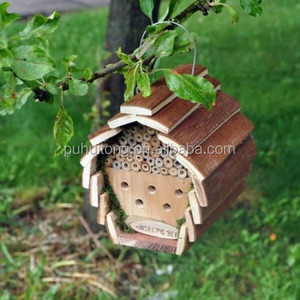 Casa de abeja de madera colgante/Hotel de insectos/casa de pájaros - Product Image 3