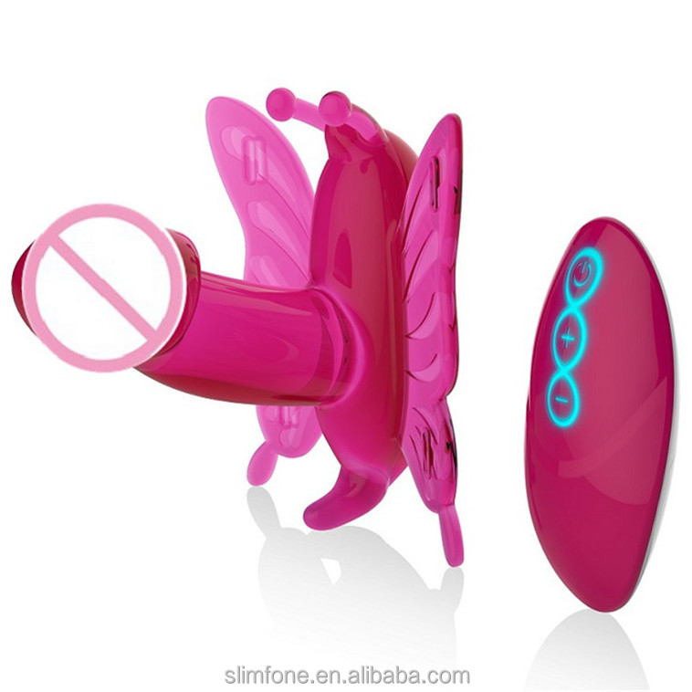 Silicone + ABS Réel Peau Papillon Gode
