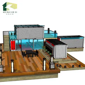 Design easy install living luxury modular prefab shipping container house
