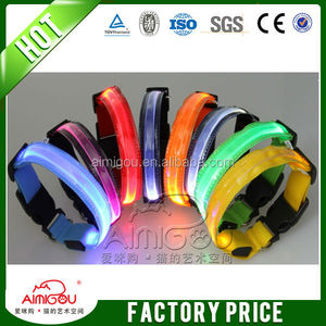 15 anos usine aimigou coloré électrique <span class=keywords><strong>pas</strong></span> <span class=keywords><strong>cher</strong></span> gros <span class=keywords><strong>collier</strong></span> de <span class=keywords><strong>chien</strong></span> led - Product Image 4
