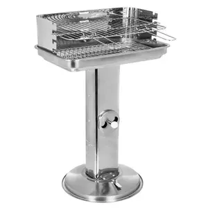 Stainless Steel Pillar Outdoor Barbeque Grill Garden Supplier BBQ Grill