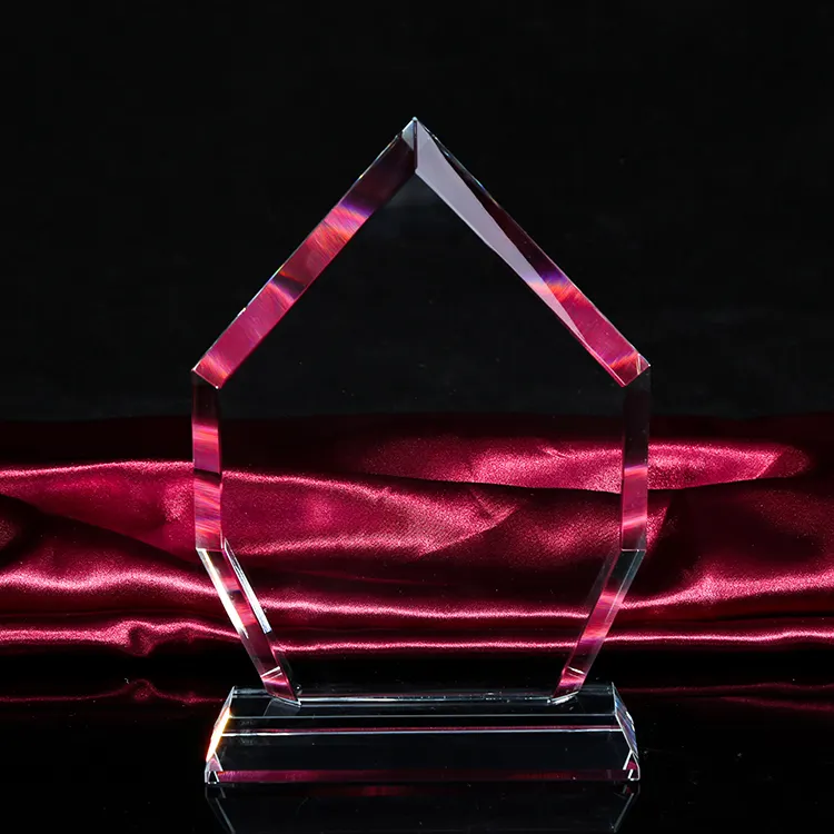 Manufacturer Wholesale Blank Crystal Trophy For UV printing or laser engraving