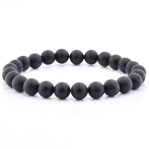 High Quality Hot Sell Fashion 8Mm Hematite Beaded <strong>Bracelets</strong> for Men <strong>Stretch</strong> <strong>Silver</strong> Bead <strong>Bracelet</strong> for Men - Product Image 4