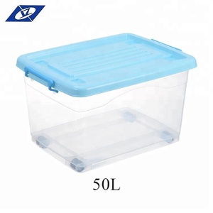 50L Grande Capacité Acrylique Maquillage <span class=keywords><strong>Jouets</strong></span> Bac De <span class=keywords><strong>Rangement</strong></span> Boîte - Product Image 1