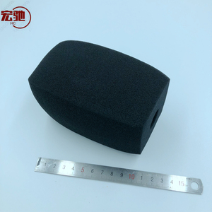 Copertura in Spugna Personalizzata Nera per <span class=keywords><strong>Microfono</strong></span> con Logo Floccato per Paravento <span class=keywords><strong>Microfono</strong></span> 2021 - Product Image 1
