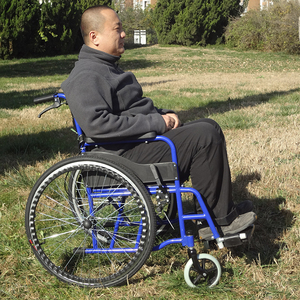 Paralysie cérébrale réglable jambe garde en aluminium léger fauteuil roulant - Product Image 6