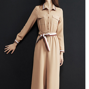 2019 último diseñadores de manga larga <span class=keywords><strong>pantalones</strong></span> bolsillo con mono de <span class=keywords><strong>Mujer</strong></span> - Product Image 3