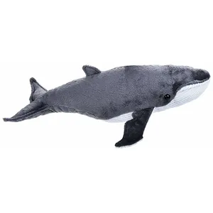 아이를 위한 창조적인 회색 고래 견면 벨벳 채워진 장난감 견면 벨벳 바다 동물