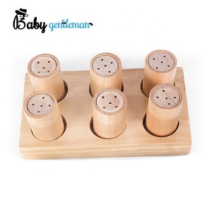 Compito di smistamento Montessori di legno profumo che sente l'odore scatole per chidren Z12064F - Product Image 3