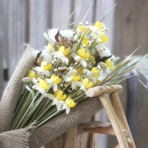 Dried natural flower craft artificial narcissus for valentine's day lover gift