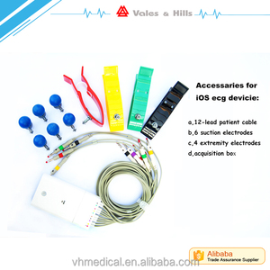 Oem xách tay không dây <span class=keywords><strong>12</strong></span> chì <span class=keywords><strong>ECG</strong></span> máy cho telemedicine thiết bị với SDK - Product Image 2