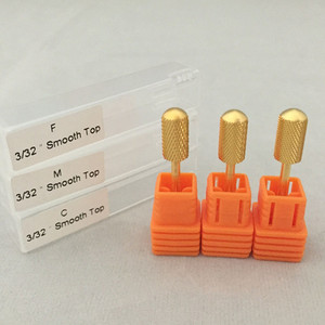 Fivor eléctrica cuidado <span class=keywords><strong>de</strong></span> uñas nail art drill bit <span class=keywords><strong>oro</strong></span> carburo accesorio - Product Image 2