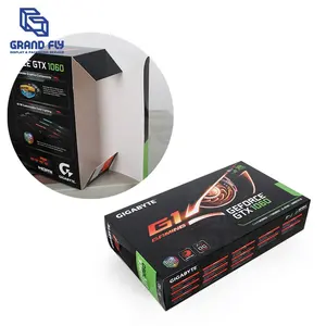 Wholesale Graphics Card Big Black Folding Cardboard Paper Packaging Box