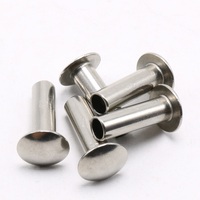 Rivets en acier inoxydable 304 à tête ovale semi-tubulaires pour lit et chaise pliants