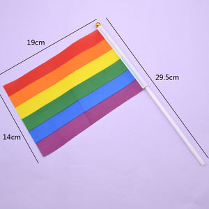 <span class=keywords><strong>Bandera</strong></span> LGBT <span class=keywords><strong>de</strong></span> 3x5 pies, <span class=keywords><strong>Bandera</strong></span> Arcoíris <span class=keywords><strong>de</strong></span> Poliéster, Orgullo Gay, Paz Lésbica, Tamaño Personalizado para LGBT - Product Image 2