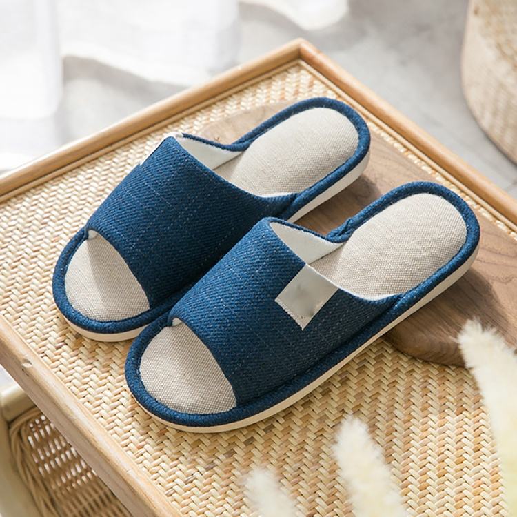 Linen Sliders Breathable, Washable Women's Slippers