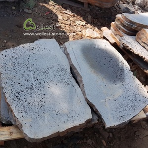 Di grandi dimensioni giardino paesaggistica trampolino di lancio di pietra lava basalto passo di pietra - Product Image 5