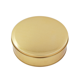 Gold Food Grade Cookies <strong>Cake</strong> <strong>Tin</strong> Can 6.5 X 2in - Product Image 1