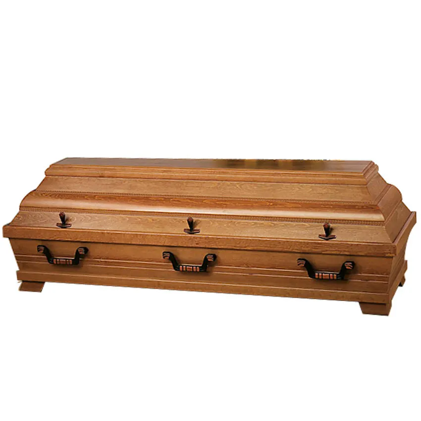 JS-E1426 Germany style solid wooden coffin