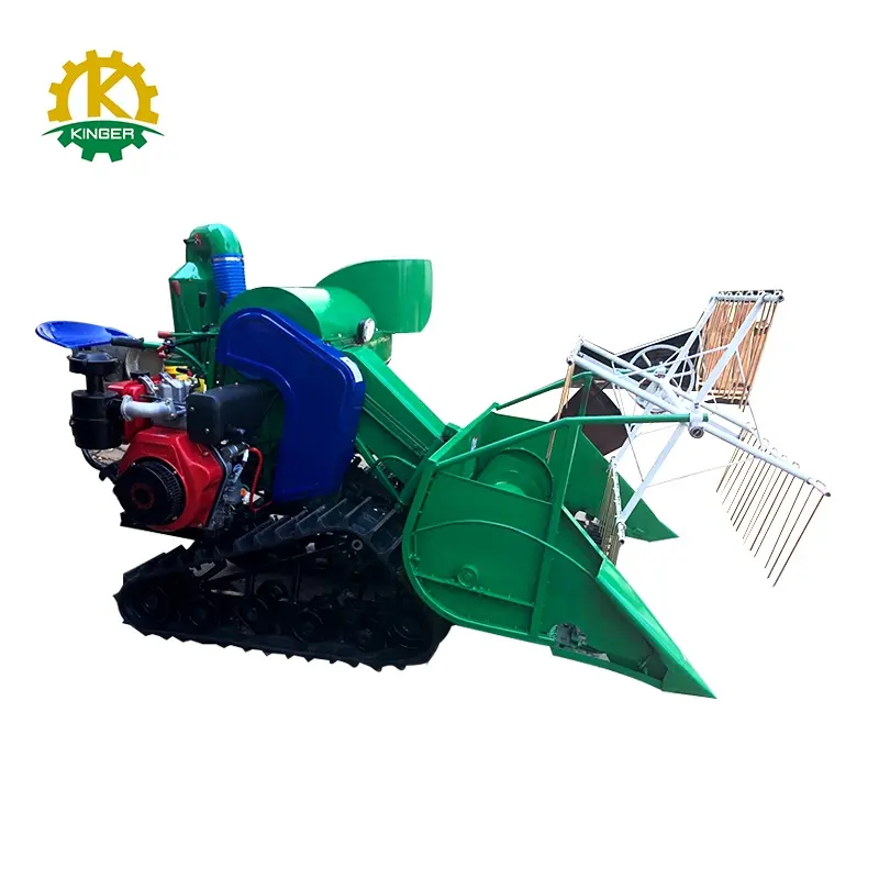 Top Sale 4L-0.6 Grain Combine Mini Harvester For Rice and Wheat