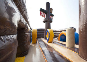 Scivoli d'Acqua Gonfiabili in PVC di Grado Commerciale 0,9mm <span class=keywords><strong>Scivolo</strong></span> Gonfiabile a Forma di Nave Pirata <span class=keywords><strong>con</strong></span> Grande Piscina - Product Image 4