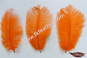 Naranja Avestruz Ajuste de la Pluma de Artesanía BRICOLAJE Pluma de Avestruz Para la Fiesta de Cumpleaños Decoraciones - Product Image 4