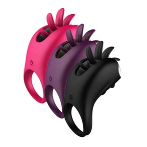 Silicone Cock Rings Rotatie Tong Stimulator Clitoris Stimulator - Product Image 6