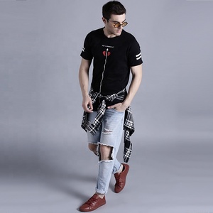 OEM personalizado bailando niños de moda ropa sólido llano Camisetas cuello redondo impresión ciudad <span class=keywords><strong>t</strong></span> camisa para niños - Product Image 4