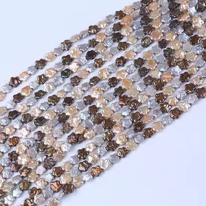 11-12mm en forma de estrella de cinco puntas agua dulce Perla Barroca suelta perlas