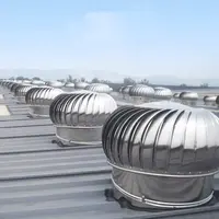 لا قوة السقف مروحة تربو الرياح مروحة تهوية التوربين للمستودع مع قاعدة لوحة 500 مللي متر سقف مروحة العادم