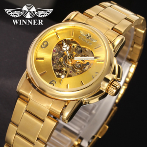 Orologio da Polso Meccanico Automatico T-winner con Cinturino in Acciaio e Quadrante a Forma di Cuore per Donna - Product Image 4