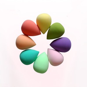 Éponge ovale colorée à maquillage pour filles, accessoire de beauté, pièces - Product Image 6