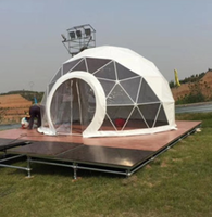Tente de camping en forme de dôme géomantique, idéale pour une maison en plein air