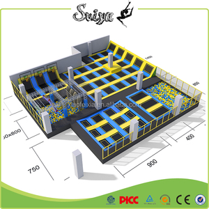 Parc <span class=keywords><strong>de</strong></span> trampolines commerciaux avec <span class=keywords><strong>de</strong></span> nombreux jeux comme un parcours <span class=keywords><strong>ninja</strong></span>, nouveau parc <span class=keywords><strong>de</strong></span> trampolines - Product Image 4